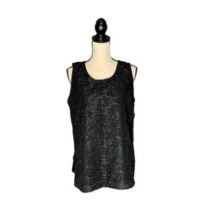 Halogen sleeveless Black Blouse size medium